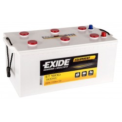 Batterie EXIDE EQUIPMENT ET1600 (1600WH) 12V 230Ah 518x280x240