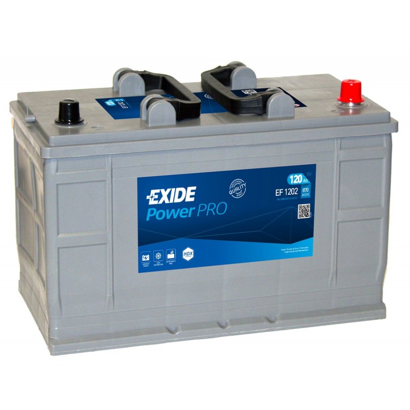 Batterie EXIDE PROFESSIONAL POWER EF1202 12V 120Ah 235x175x349