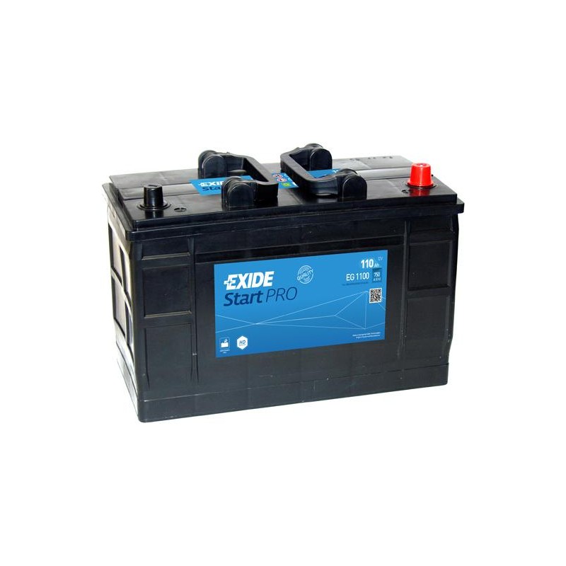 Batterie EXIDE START PRO - HEAVY PROFESSIONAL POWER EG1100 12V 110Ah 235x175x349