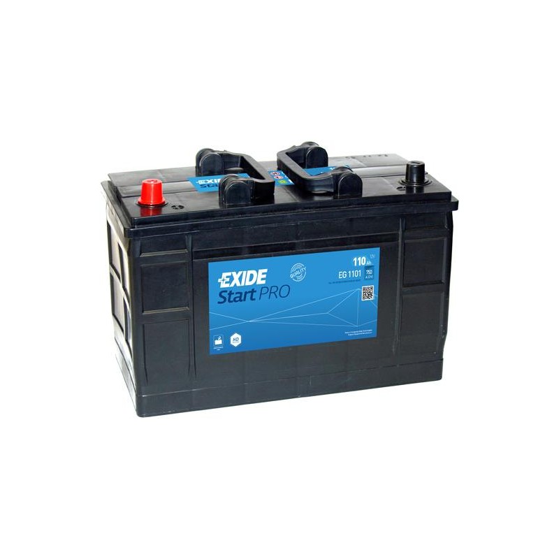 Batterie  EXIDE START PRO - HEAVY PROFESSIONAL POWER EG1101 12V 110Ah 234x175x349