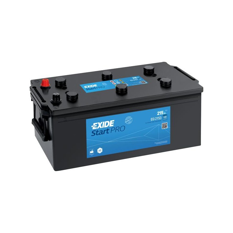 Batterie EXIDE START PRO - HEAVY PROFESSIONAL POWER EG2153 12V 215Ah 240x279x518