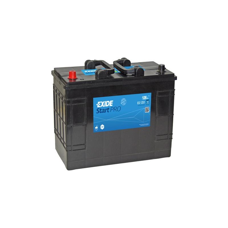 Batterie EXIDE START PRO - HEAVY PROFESSIONAL POWER EG1251 12V 125Ah 290x175x349