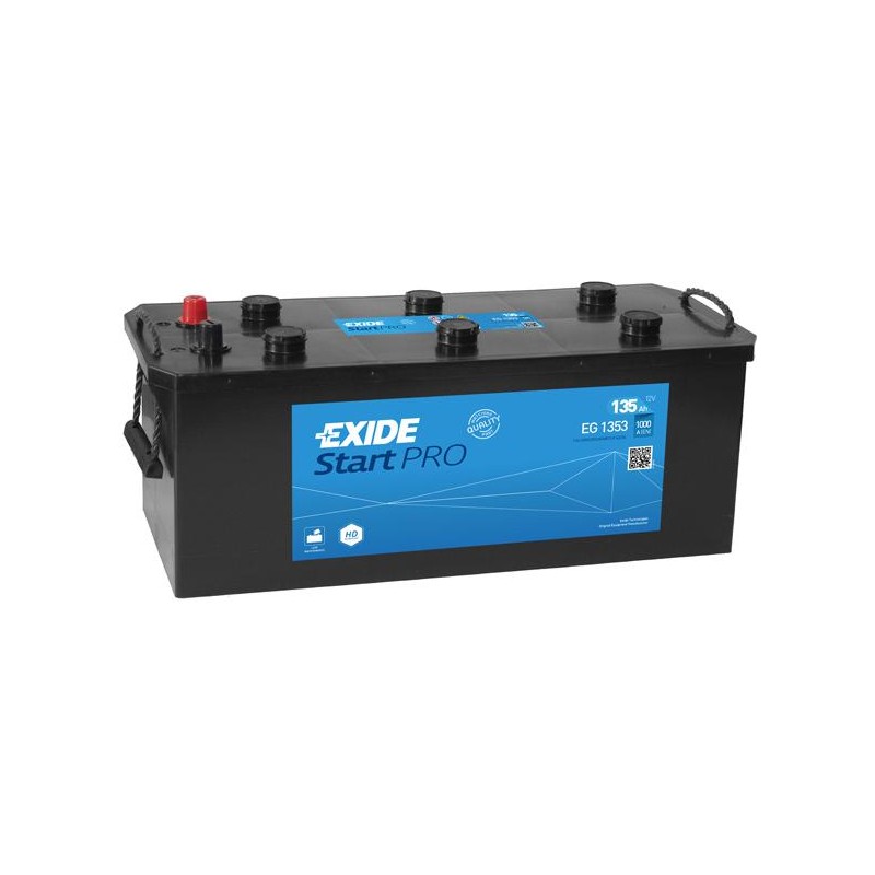 Batterie  EXIDE START PRO - HEAVY PROFESSIONAL POWER EG1353 12V 135Ah 210x218x514