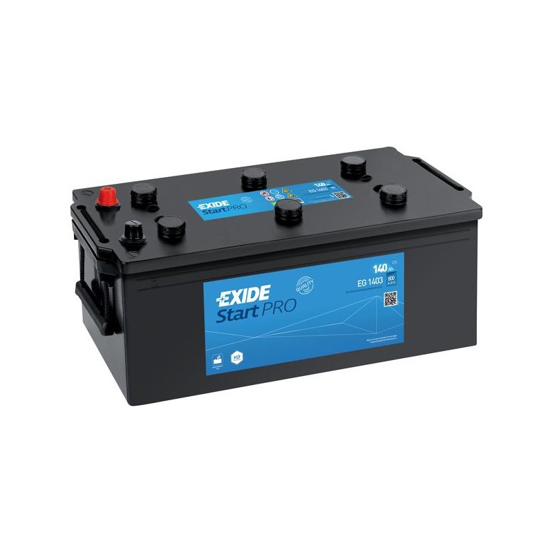 Batterie  EXIDE START PRO - HEAVY PROFESSIONAL POWER EG1403 12V 140Ah 223x189x513