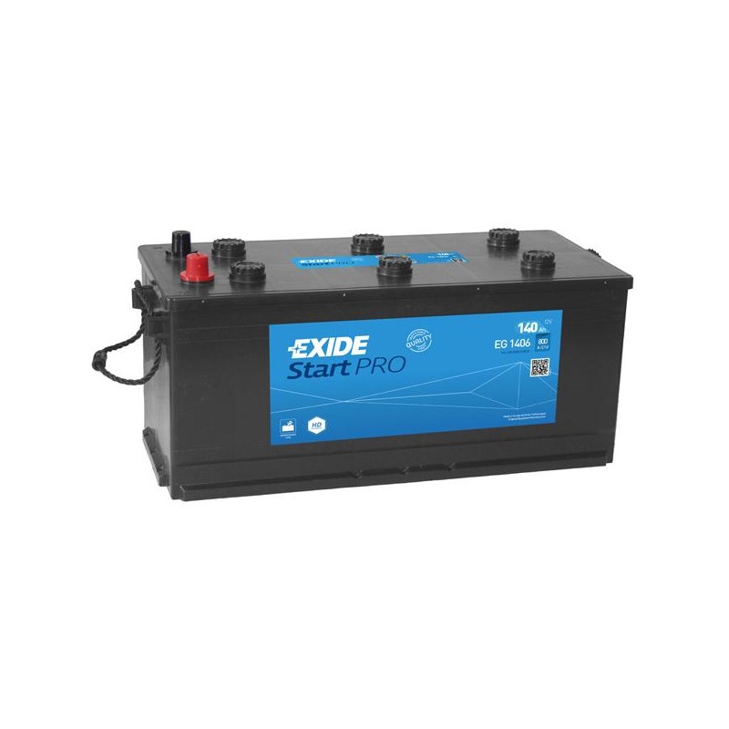 Batterie  EXIDE START PRO - HEAVY PROFESSIONAL POWER EG1406 12V 140Ah 225x175x510
