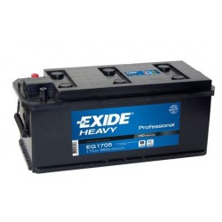 Batterie EXIDE START PRO - HEAVY PROFESSIONAL POWER EG1705 12V 170Ah 210x218x514