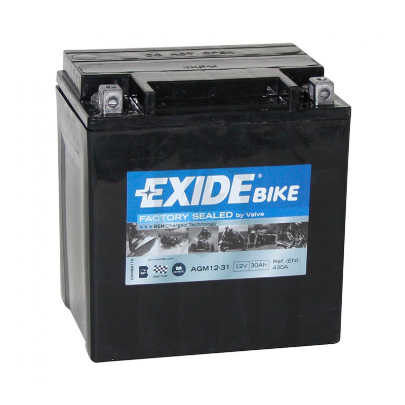 Batterie EXIDE READY AGM MOTO SLA12-31 12V 30Ah 175x130x165