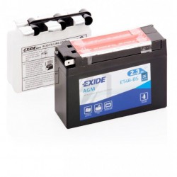 Batterie EXIDE MOTO AGM YT4B-BS 12V 2.3AH 35A 115x40x85