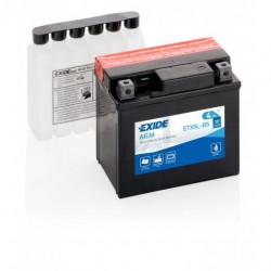 Batterie EXIDE MOTO AGM ETX5L-BS 12V 4AH 70A 115x70x105 Batterie AGM EXIDE MOTO